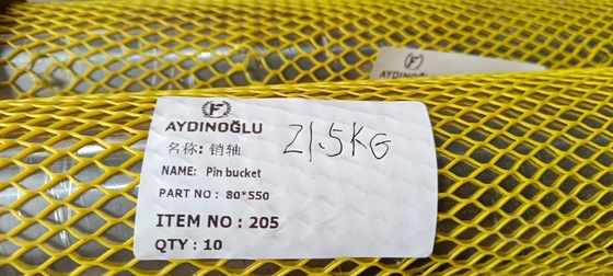 Construction Machinery Parts 80*550 Pin Bucket for WHEEL LOADER with 3-7 Days Delivery